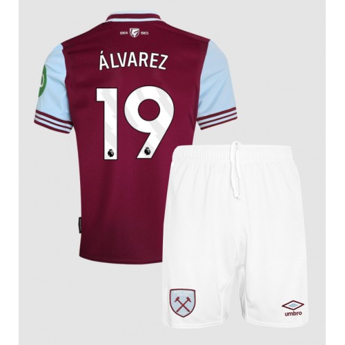 Dječji Nogometni Dres West Ham United Edson Alvarez #19 Domaci 2024-25 Kratak Rukav (+ Kratke hlače)